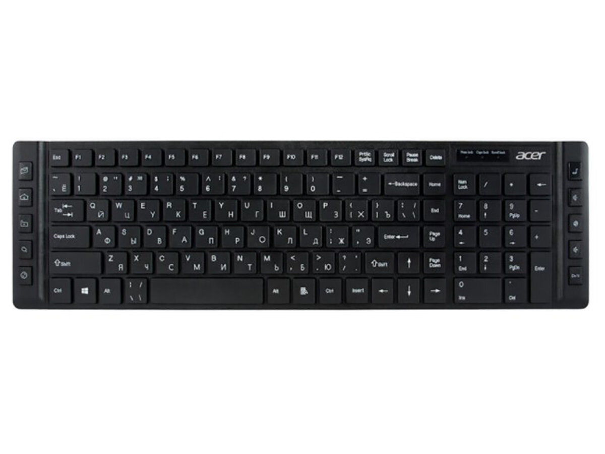 Клавиатура проводная Acer OKW010 Keyboard ZL. KBDEE.002, USB, Черный