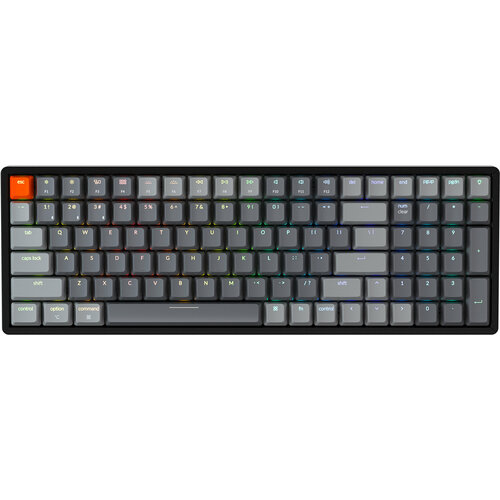 Клавиатура Keychron Беспроводная клавиатура Keychron K4 Black (RGB, ABS+Alum, Gateron G pro Red Switch) клавиатура xtrfy k4 rgb