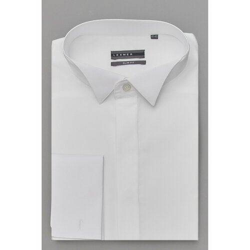 Рубашка LEXMER, размер 45, белый