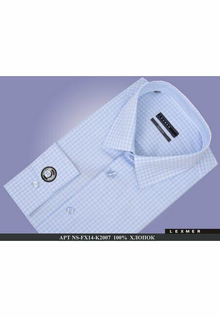 Рубашка LEXMER, размер 44, голубой