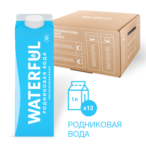 Родниковая вода Waterful Pure Pak 1 л (12 штук)