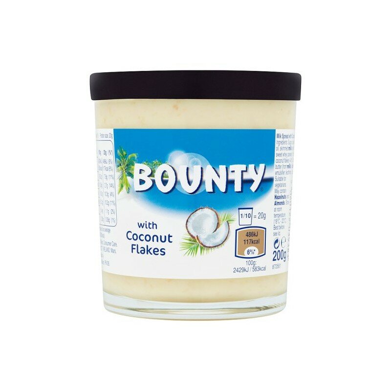 Bounty With Coconut Flakes Сладкая паста Баунти 200 гр