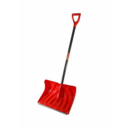 Лопата снегоуборочная 49х35 см морозостойкий пластик фибергласовый черенок Sturm 1131₽