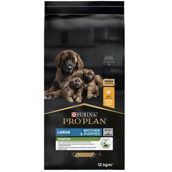 Purina Pro Plan Сухой корм для щенков крупных пород STARTER с курицей, 12кг