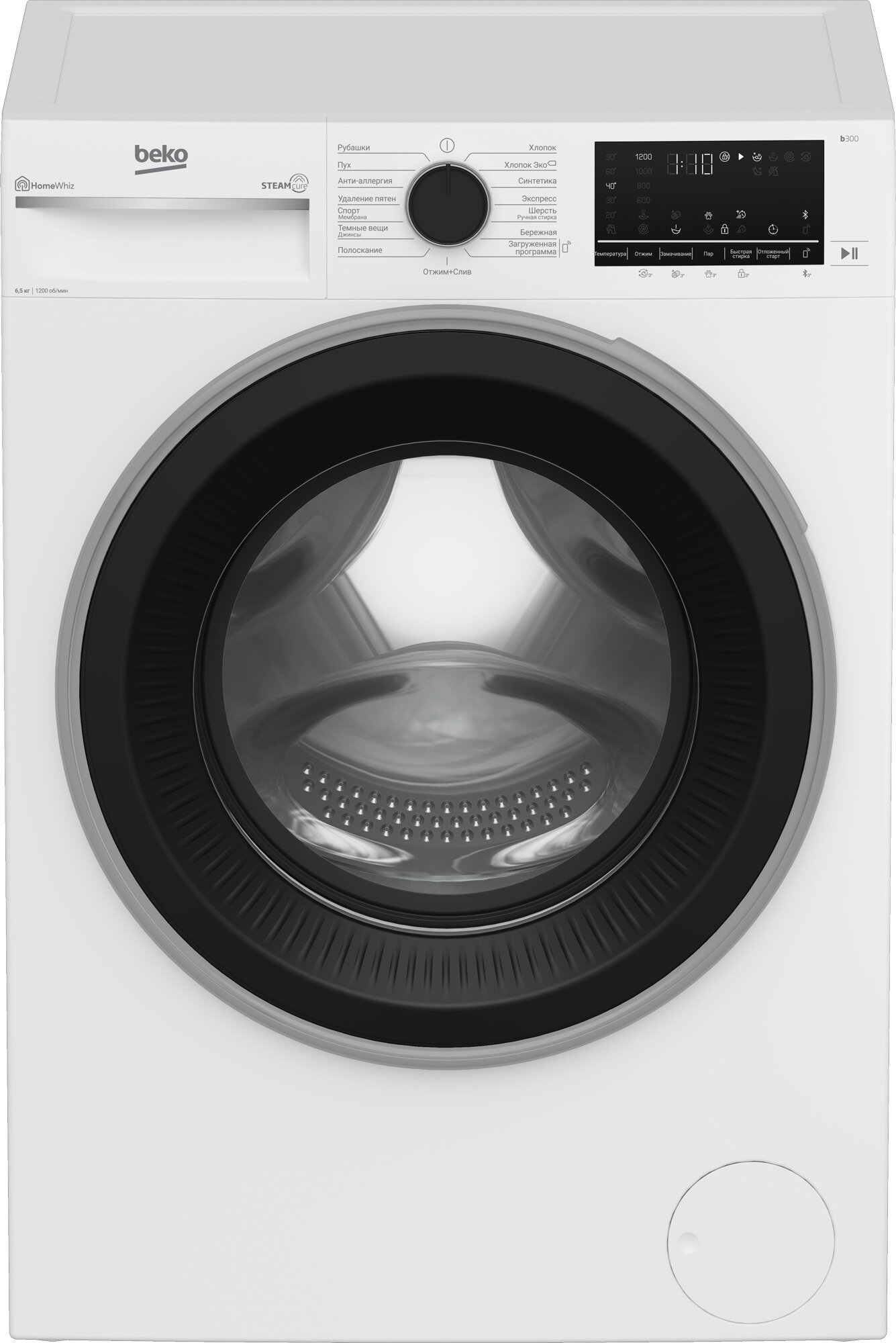 Узкая стиральная машина Beko B3WFR56H2W, 60 см, белый - фотография № 5