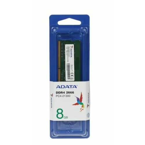 A-data Модуль памяти ADATA 8GB DDR4 2666 SO-DIMM Premier AD4S26668G19-SGN CL19 12V 226000₽