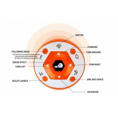 124734 Радиоуправляемый динозавр - звук, свет, вода, стрельба (FK603A) от Fei Lun робот fei lun динозавр fk603a оранжевый