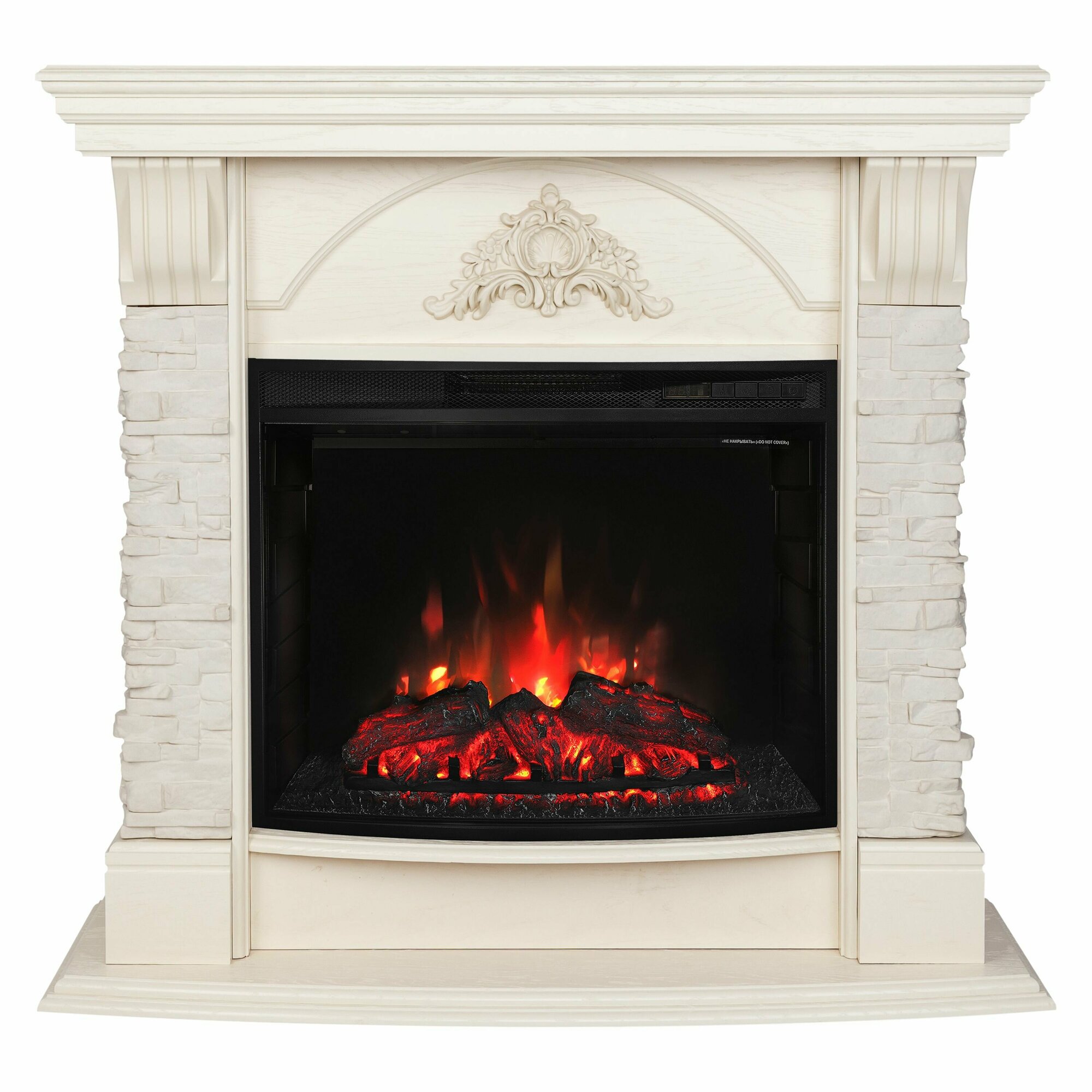 Электрокамин RealFlame ATHENA R 25/25,5 WT-F612 с очагом Evrika 25,5 LED