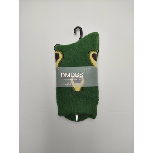 фото Женские носки dmdbs высокие, вязаные, размер 36/41, зеленый