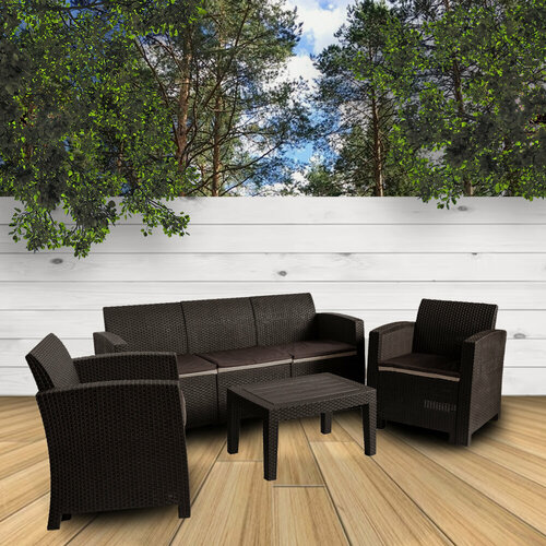 Изображение товара Комплект мебели "California Terrace Triple Set" для отдыха, 5 мест