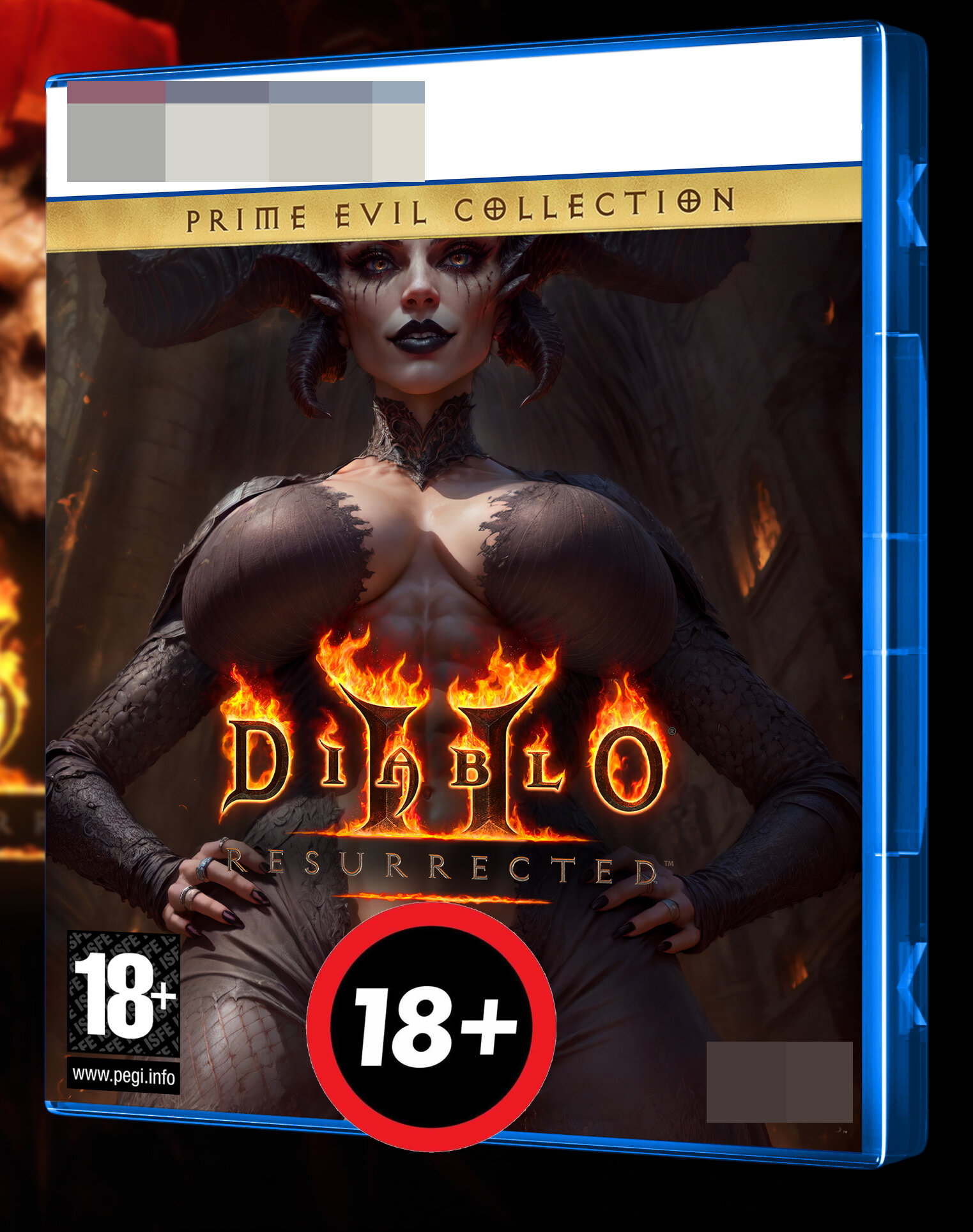 Эксклюзивная обложка "Диабло 2 Diablo II: Resurrected для кейса PS5