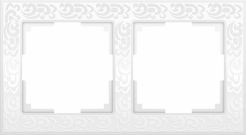 WERKEL Flock WL05-Frame-02-white белый Рамка на 2 поста