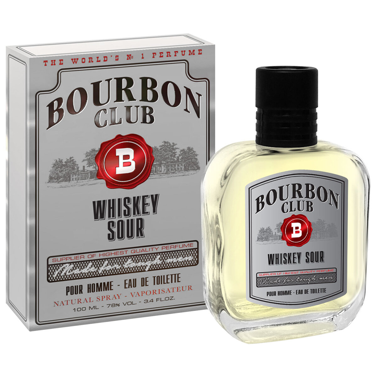 Туалетная вода мужская Bourbon Club Whiskey Sour 100мл