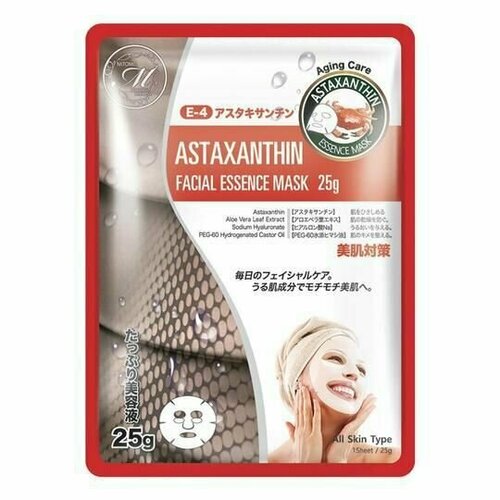 Антиоксидантная тканевая маска для лица с астаксантином MITOMO 