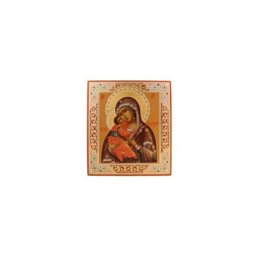 Икона БМ Владимирская 29,5х33 #94968 икона бм владимирская