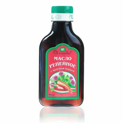 Репейное масло Mirrolla с красным перцем, 100 мл (комплект из 9 шт) репейное масло mirrolla с красным перцем 100 мл