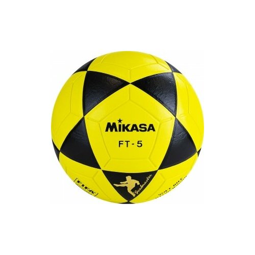 52666-79999 Мяч для футбола MIKASA FT5 FQ-BKY, размер 5, FIFA Quality, ПУ, 32 панели, термосшивка, желтый-черный