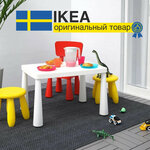 Стол детский, для дома и улицы белый, 77x55 см MAMMUT IKEA - изображение