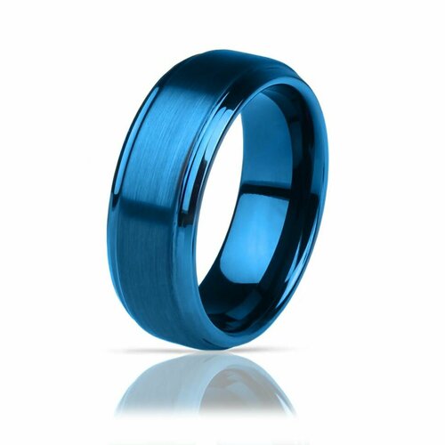 Кольцо обручальное, размер 20, синий