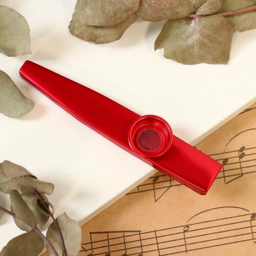 Музыкальный инструмент Казу Music Life, красный казу kazoo казу музыкальный инструмент металлическая казу
