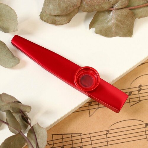 казу kazoo казу музыкальный инструмент металлическая казу Музыкальный инструмент Казу Music Life, красный