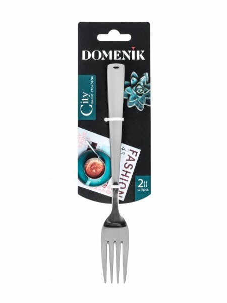 Набор вилок столовых Domenik "CITY", из нержавеющей стали, на 2 персоны — фото 1