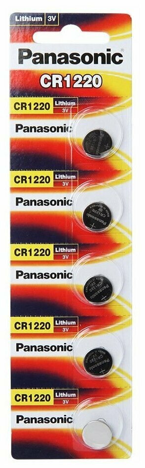 Батарейка Panasonic CR 1220 Bli 1 Lithium (CR-1220EL/1B) - фото №7