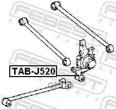 Сайлентблок Цапфы Toyota Camry 01- Зад. подв. Febest арт. TAB-J520