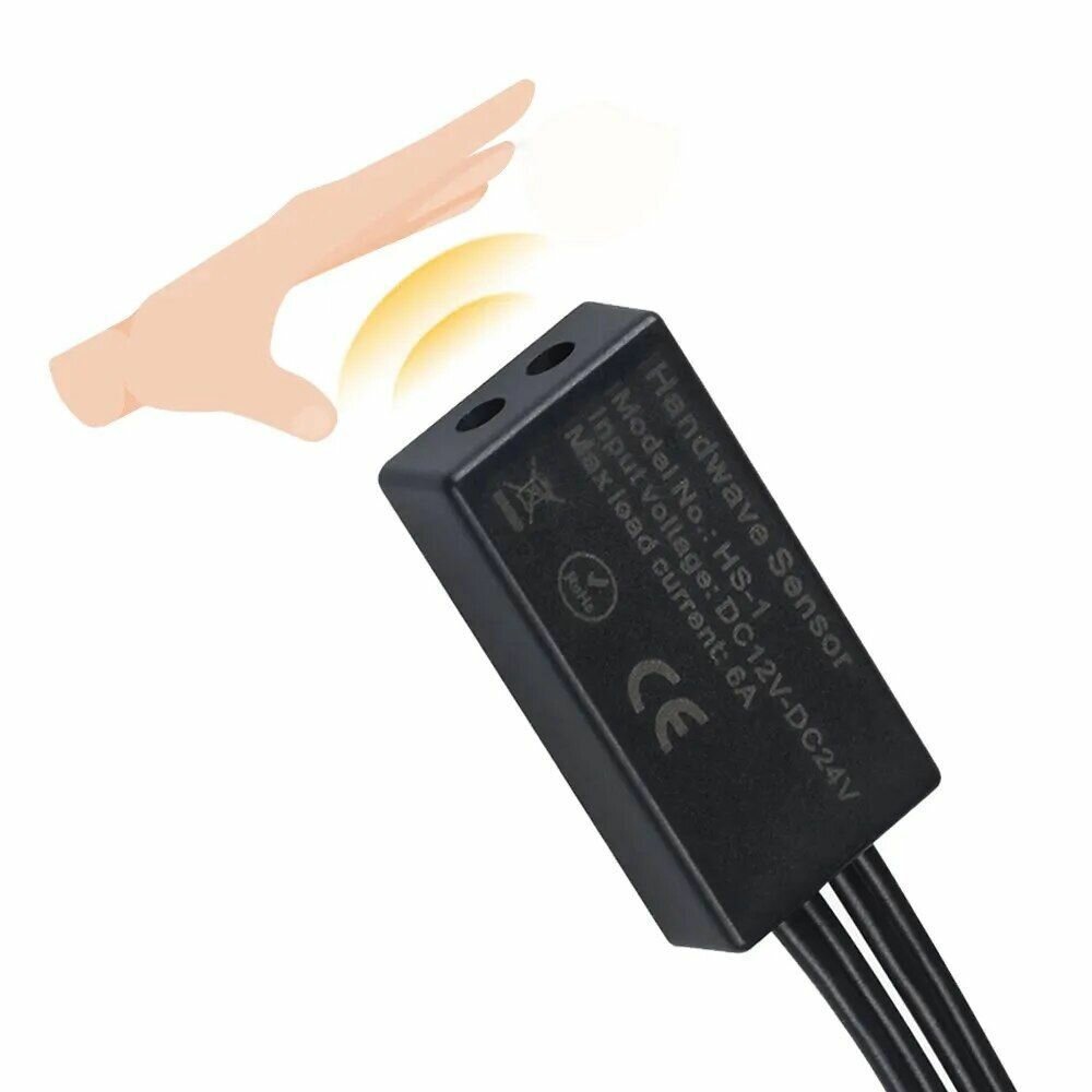 Выключатель-димер бесконтактный для светодиодной ленты "взмах руки" серия HS-2 Черный 12/24V DC 6А Бренд DLED