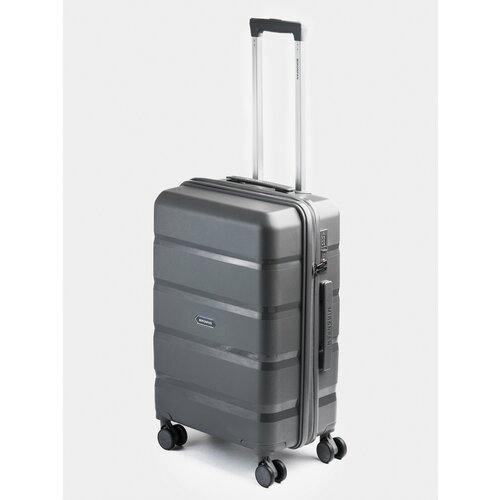 фото Чемодан mironpan, 60 л, размер m, серый
