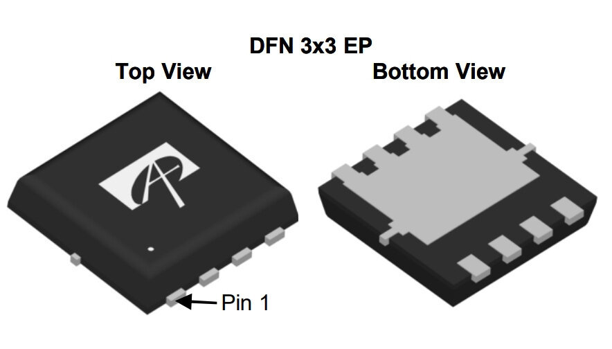 Микросхема AON7754 N-Channel MOSFET 30V 32A DFN3x3EP