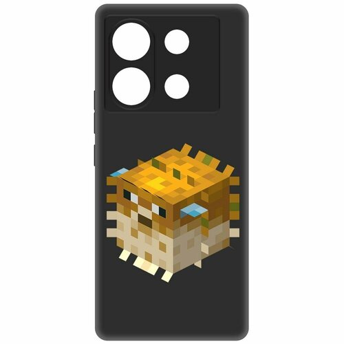 Чехол-накладка Krutoff Soft Case Minecraft-Иглобрюх для INFINIX Zero 30 5G черный чехол накладка krutoff soft case minecraft иглобрюх для oneplus nord 3 5g черный