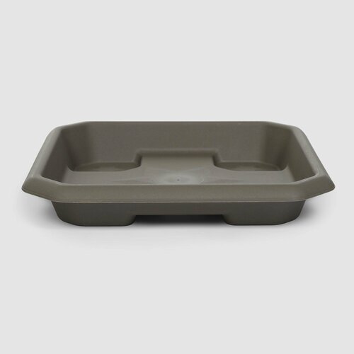 Поддон под горшок квадратный Serinova Hisar 30 см Мокко