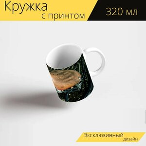 Кружка с рисунком, принтом "Седло, седло велосипеда, кожаное седло" 320 мл.