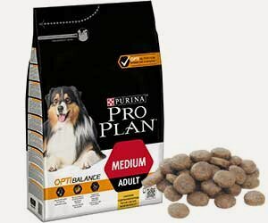 Изображение товара Сухой корм Pro Plan для собак средних пород курица и рис opti balance medium adult chicken 3кг