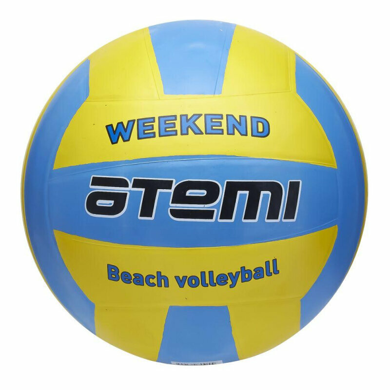 Мяч волейбольный Atemi WEEKEND, резина, желт-голубой,00000106907, 1872098