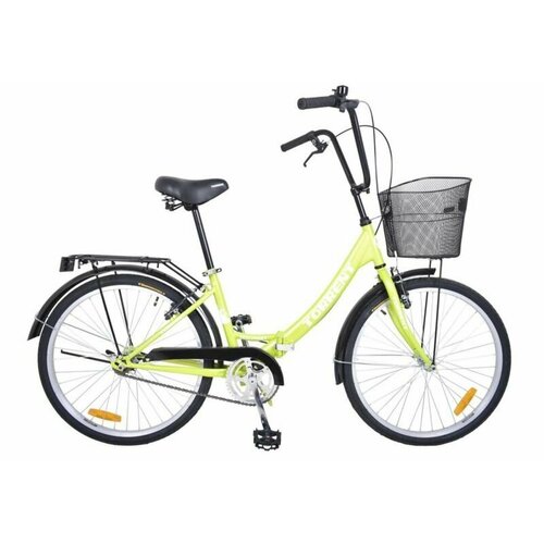 Велосипед TORRENT Discovery 1624 рама сталь-16 1 скор колеса -24 корзина складной Зеленый 1648000₽