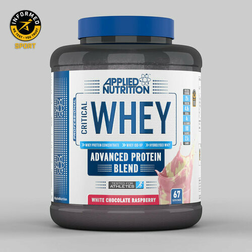 Applied Nutrition Critical Whey 2000g (WHITE CHOCOLATE RASPBERRY) applied nutrition critical cookie double chocolate 1 piece