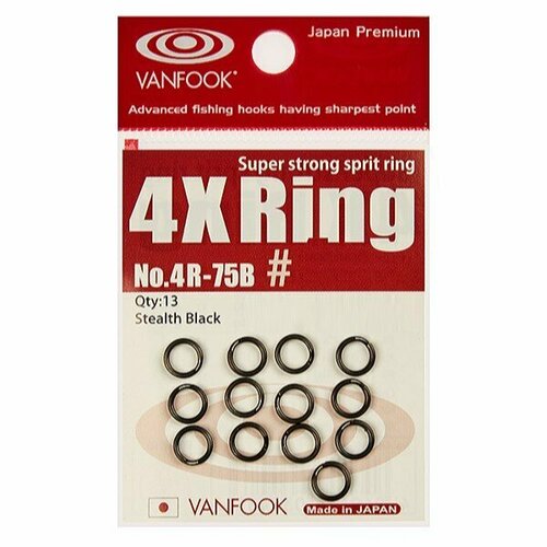 Заводные кольца Vanfook 4R-75B #4 stealth black заводные кольца vanfook 4r 75b 3 stealth black