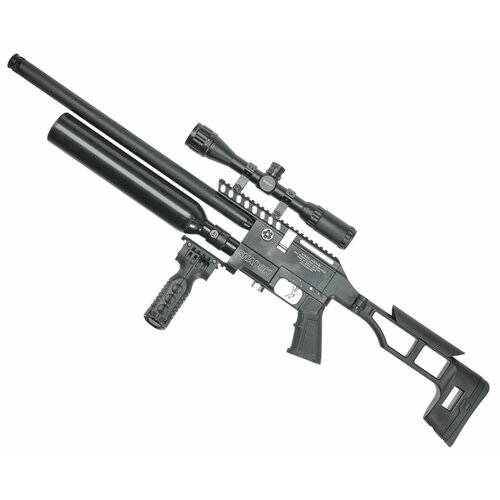ложа kral puncher maxi 3 np 500 телескопический приклад Пневматическая винтовка Kral Puncher Maxi 3 Shadow 5.5 мм (пластик, складной, Вивер)