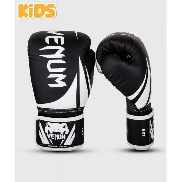 фото Перчатки боксерские детские Challenger 2.0 Kids Black/White, 8 унций