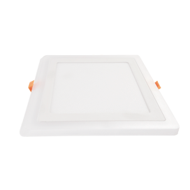Ecola LED Квад. даунлайт с подсв. 9(6+3)W 220V 4200K/4200K 145x145x20