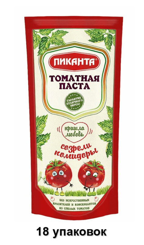 Пиканта Паста томатная, 140 г, 18 уп