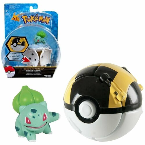 Набор фигурка Покемон бульбазавр и Ультрабол Pokemon BULBASAUR & Ultra Ball Tomy