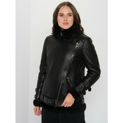 Дубленка BILGINS, размер 48, черный