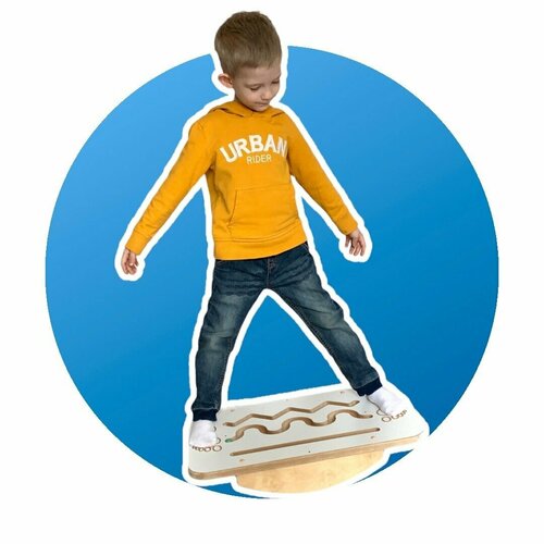 Развивающая игрушка балансборд левая-правая для детей от 5 лет и взрослых / Деревянная игрушка с рекомендациями детского психолога Монтессори