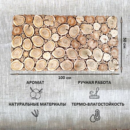 Панно из можжевельника 100х50см