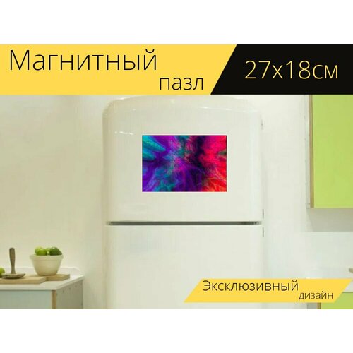 Магнитный пазл Аннотация, цвета, смешанный на холодильник 27 x 18 см.