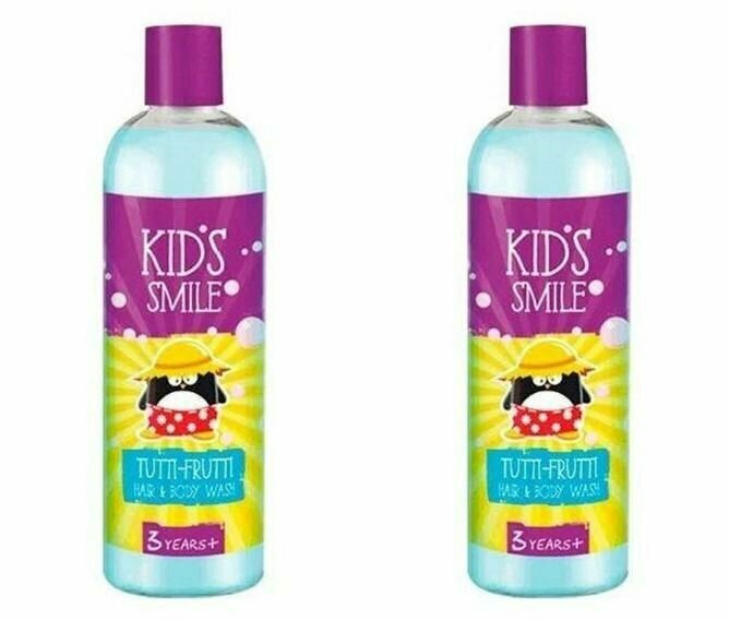 Romax Шампунь и Гель для душа 2-в-1, Kids Smile , Тутти Фрутти, 500 гр, 2 шт