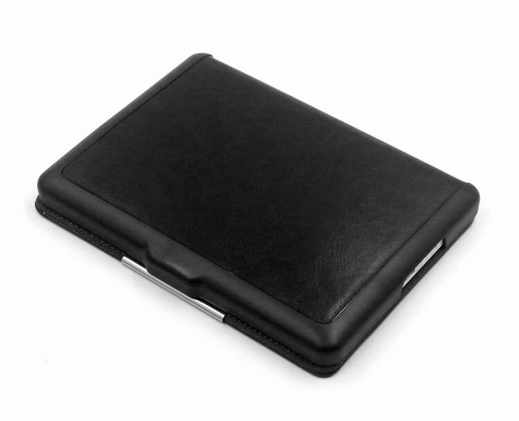 Чехол-обложка MyPads для электронной книги Kobo Glo черный кожаный — фото 6